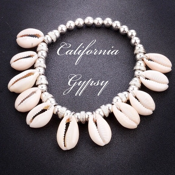 Conch Shell Boho hippie festival beach anklet🌈 - Picture 2 of 3